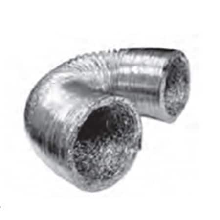 Lambro Industries 4 in. x 8 ft. Laminated Transition Duct, 12PK 498